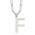 Rhodium Over Sterling Silver 3-5.5mm Freshwater Cultured Pearl LETTER F
18-inch Necklace