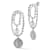 Rachel Zoe Simulated Pearl Statement Dangle Earrings in Rhodium Over Brass