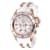 Invicta Angel 40mm White Dial Silicone, Stainless Steel Band Quartz Watch