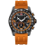 Seapro Men's Gallantry Black Dial, Orange Rubber Strap Watch