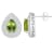 8x5mm Pear Shape Peridot And White Topaz Rhodium Over Sterling Silver
Double Halo Stud Earrings