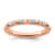 14K Rose Gold Stackable Expressions Diamond Ring 0.128ctw