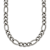 Titanium 7mm Solid Polished Figaro 22 Inch Chain