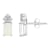 6x4mm Emerald Cut Opal with Diamond Accents 14k White Gold Stud Earrings