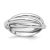 14K White Gold Polished Rolling Ring