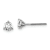 Rhodium Over 14K Gold Lab Grown Diamond 1/2ct. VS/SI GH+, 3 Prong
Screwback Earrings