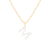 Letter M Initial Cultured Freshwater Pearl 18K Gold Over Sterling Silver
Pendant With  18" Chain