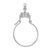 Rhodium Over 14K White Gold Filigree Charm Holder