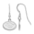 Rhodium Over Sterling Silver  LogoArt University of Georgia Extra Small
Dangle Earrings