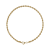 14K Yellow Gold 2.5 mm Diamond Cut Rope Chain Bracelet, 8 Inches