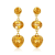 Yellow Citrine 14K Yellow Gold Dangle Earrings 10.23ctw