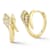 Sterling Statements 14K Yellow Gold Over Sterling Silver Cubic Zirconia
Snake Hoop Earrings