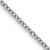 Rhodium Over 14k White Gold 1.4mm Solid Round Open Wide Link Cable 24
Inch Chain