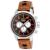 Invicta S1 Rally 48mm Brown, White Dial Leather Band Quartz Watch