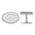 Rhodium Over Sterling Silver LogoArt University of Georgia Cuff Links