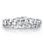 Interwoven CZ Pave Statement Bracelet In Sterling Silver