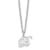 Rhodium Over Sterling Silver Letter B  Initial Necklace