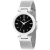 Roberto Bianci Women's Cristallo Black Dial, Stainless Steel mesh Watch