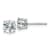 Rhodium Over 14K White Gold 1.75ct. 6.0mm Round G H I True Light
Moissanite Earrings
