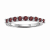 Round Garnet Sterling Silver Anniversary Style Stackable Band Ring, 0.90ctw