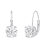 White Cubic Zirconia 14k White Gold Earrings With Velvet Gift Box 2.00ctw