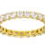 Classic Moissanite Eternity Band Ring In 14K Gold Over Sterling Silver
