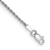 Rhodium Over 14k White Gold 1.5mm Rope Link Bracelet