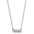 Rhodium Over Sterling Silver LogoArt Theta Phi Alpha Extra Small Pendant Necklace