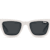 Quay Call the Shots White Cat Eye Frame / Smoke Lenses Sunglasses
