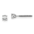 14K White Gold Lab Grown Diamond 1/5ctw VS/SI GH Screw Back 4 Prong Earrings