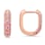 Pink And White Cubic Zirconia 14k Rose Gold Over Sterling Silver
Earrings 0.42ctw