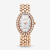 Croton The Valissa Rose Tone Oval Mother Of Pearl Dial Watch with
Diamond Markers