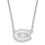 Rhodium Over Sterling Silver NHL LogoArt Montreal Canadiens Pendant Necklace