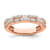 14K Rose Gold Diamond Wedding Band 1.01ctw