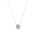 Gray Cultured Carved Freshwater Pearl Necklace In 14K White Gold