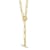 18K Yellow Gold 6.6mm Oval Link Y-drop 20-inch Toggle Necklace
