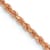 14k Rose Gold 1.75mm Solid Diamond-Cut Rope 20 Inch Chain