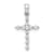 Rhodium Over 10k White Gold 0.20 ctw Diamond Cross Pendant