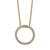 14K Yellow Gold Lab Grown Diamond VS/SI GH, Circle Necklace