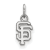 Rhodium Over Sterling Silver MLB San Francisco Giants LogoArt Pendant