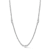 Rachel Zoe CZ Graduated Tennis Necklace in Rhodium Over Brass