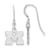 Rhodium Over Sterling Silver  LogoArt University of Michigan Extra Small
Dangle Earrings