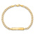 10k Yellow Gold Children's Curb Link ID Bracelet