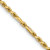 14k Yellow Gold 2.25mm Solid Diamond-Cut Milano Rope 20 Inch Chain