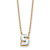 White Lab-Grown Diamond F VS 14K Yellow Gold "S" Initial
Necklace 1.60ct
