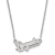 Rhodium Over Sterling Silver MLB LogoArt Kansas City Royals Pendant Necklace