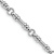 Rhodium Over 14k White Gold 3.5mm Hand-polished and Textured Fancy Link Bracelet
