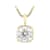 Moissanite Cushion-Cut Solitaire Pendant In 14K Gold Over Sterling
Silver 2.00ctw Diamond Equivalent Weight
