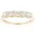 White Lab-Grown Diamond 14k Yellow Gold 5-Stone Band Ring 1.00ctw