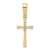 14K Yellow Gold 0.02ct. Diamond Cross Pendant